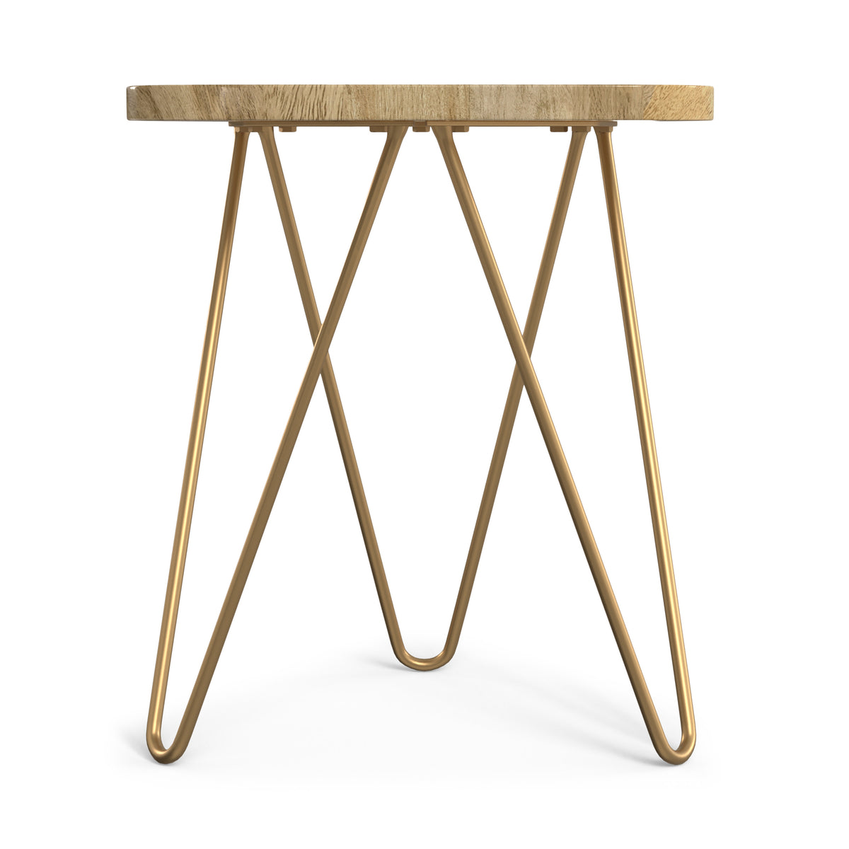 Natural and Gold | Patrice Metal Table