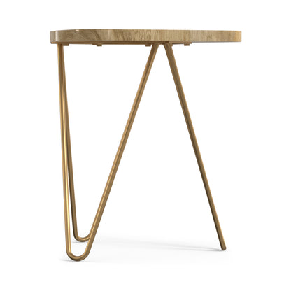Natural and Gold | Patrice Metal Table