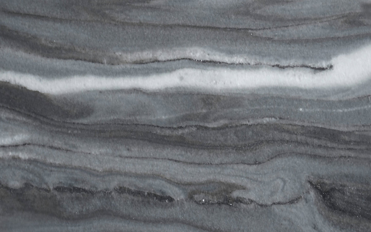 Grey Marble/Black Marble | Demy Metal and Wood Accent Table