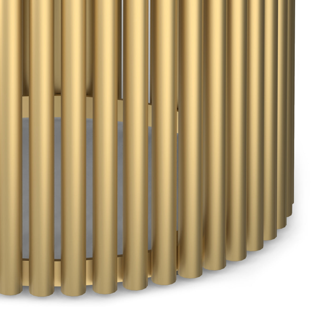 Cognac and Gold Wood | Demy 18 inch Metal and Wood Accent Table