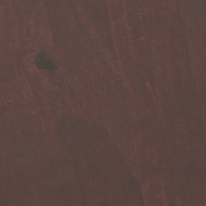Cognac and Gold Wood | Demy 18 inch Metal and Wood Accent Table