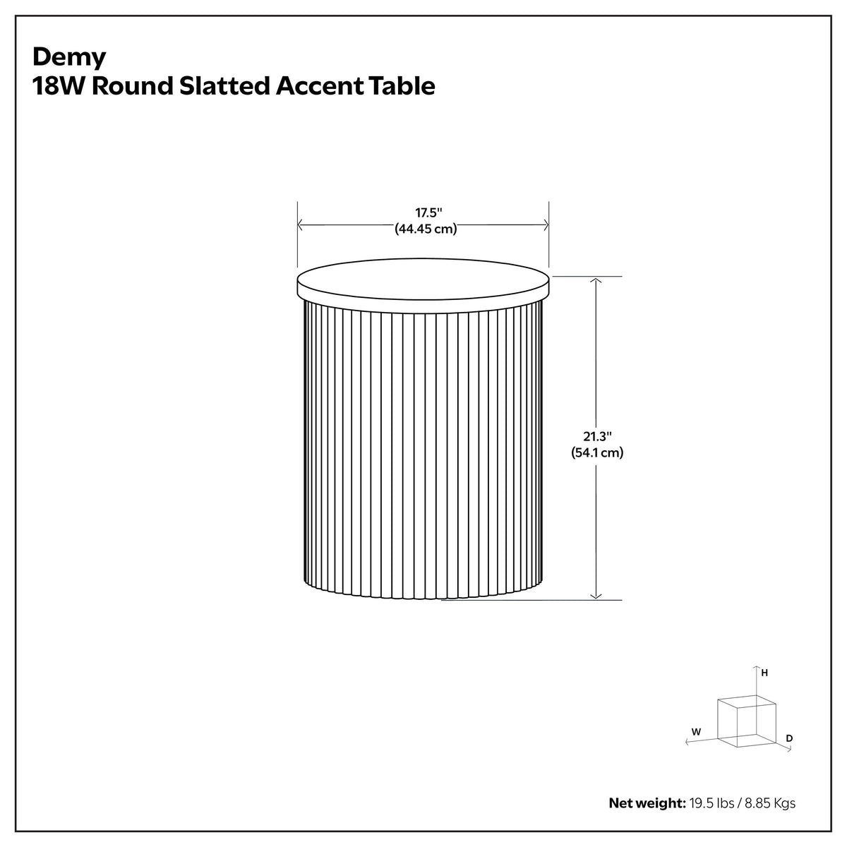 Natural | Demy Accent Table