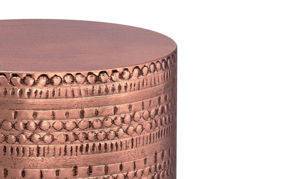 Antique Copper | Johnsen Large Metal Accent Table