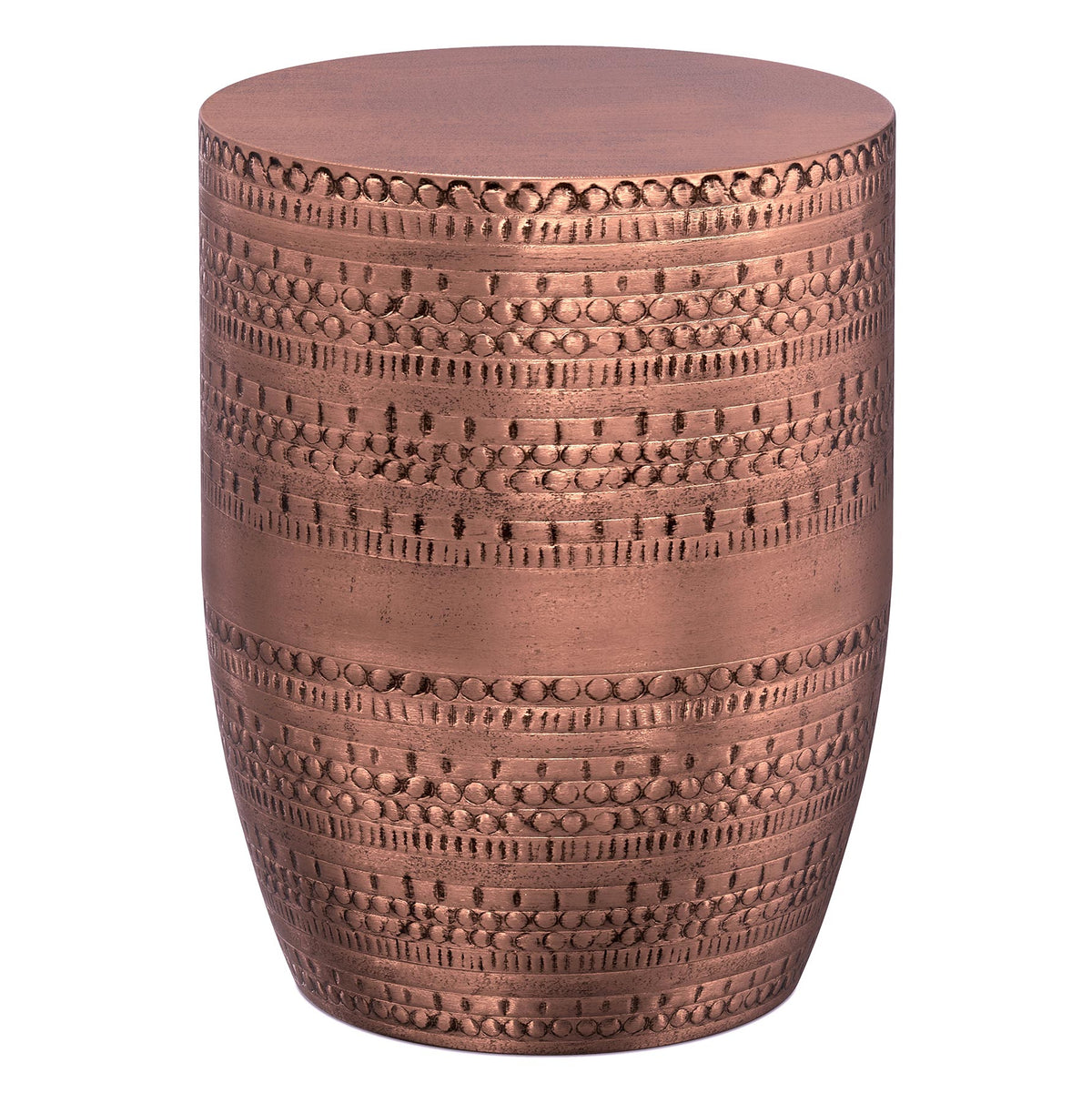 Antique Copper | Johnsen Large Metal Accent Table