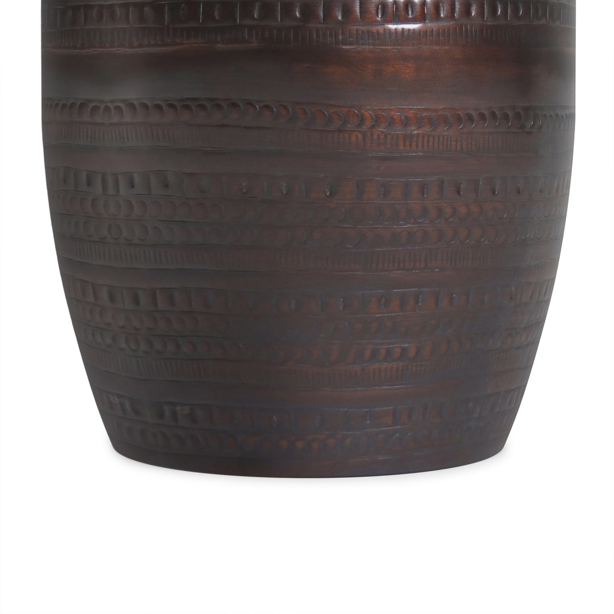Oil Rubbed Bronze | Johnsen 15 inch Tribal Pattern Accent Table