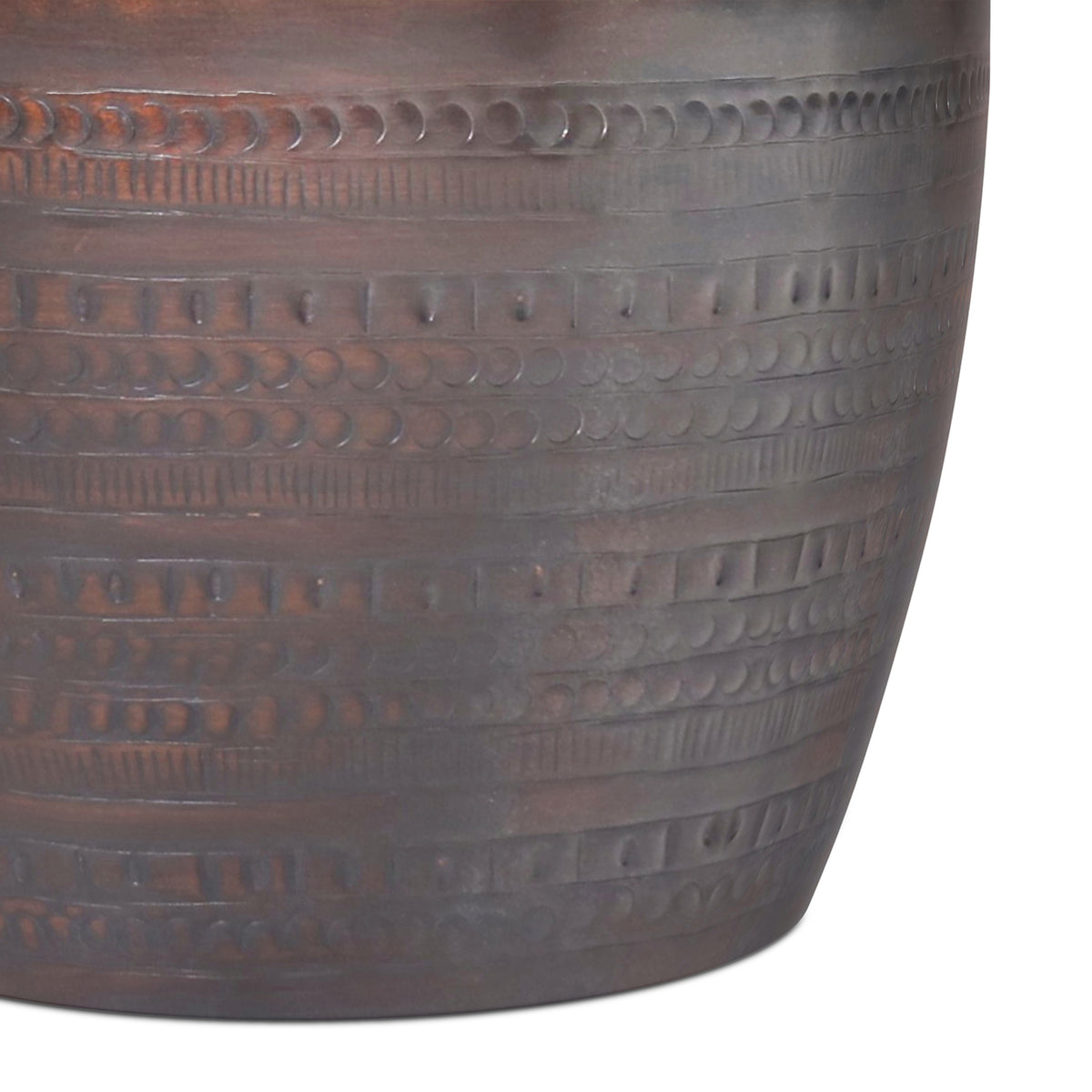 Oil Rubbed Bronze | Johnsen 15 inch Tribal Pattern Accent Table