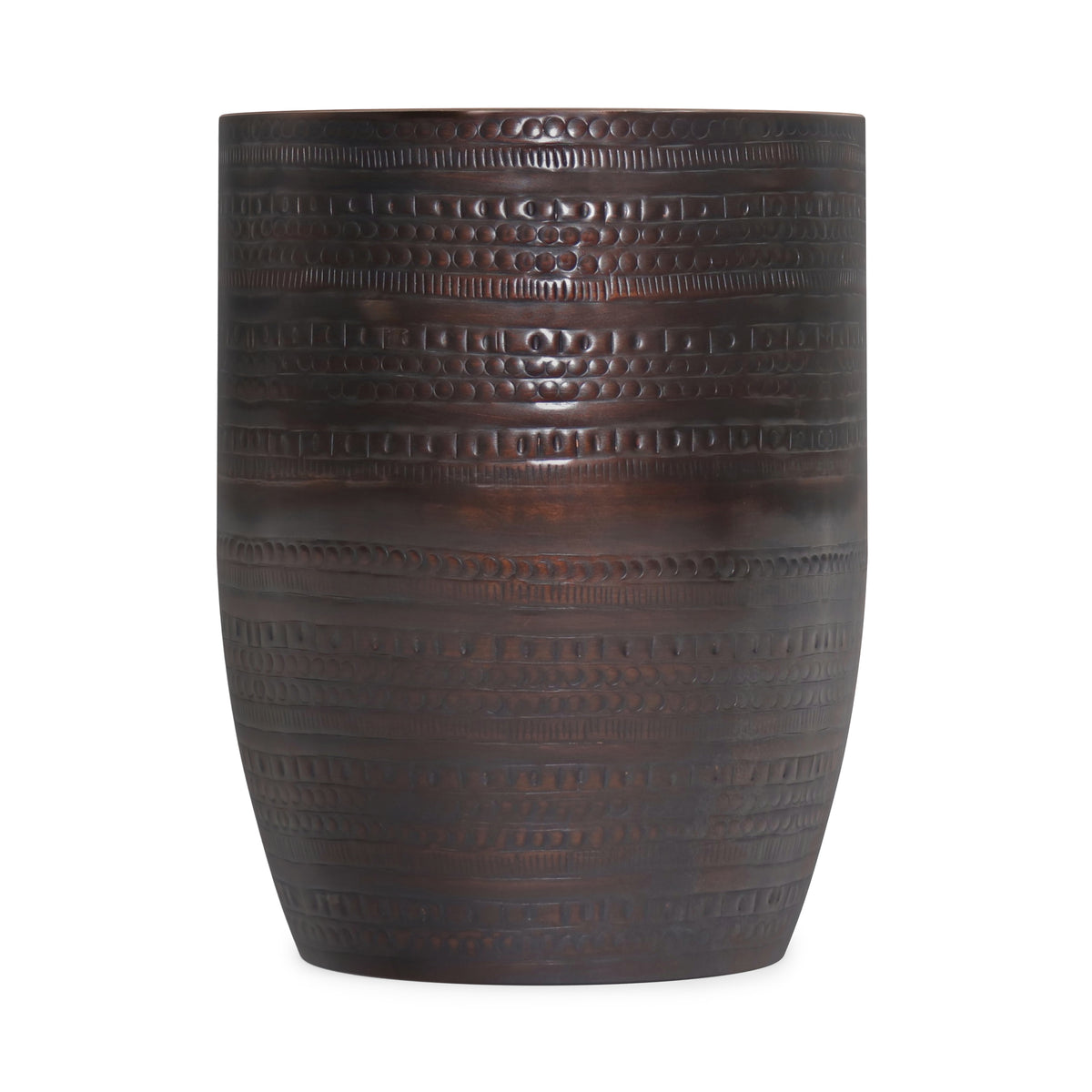 Oil Rubbed Bronze | Johnsen 15 inch Tribal Pattern Accent Table