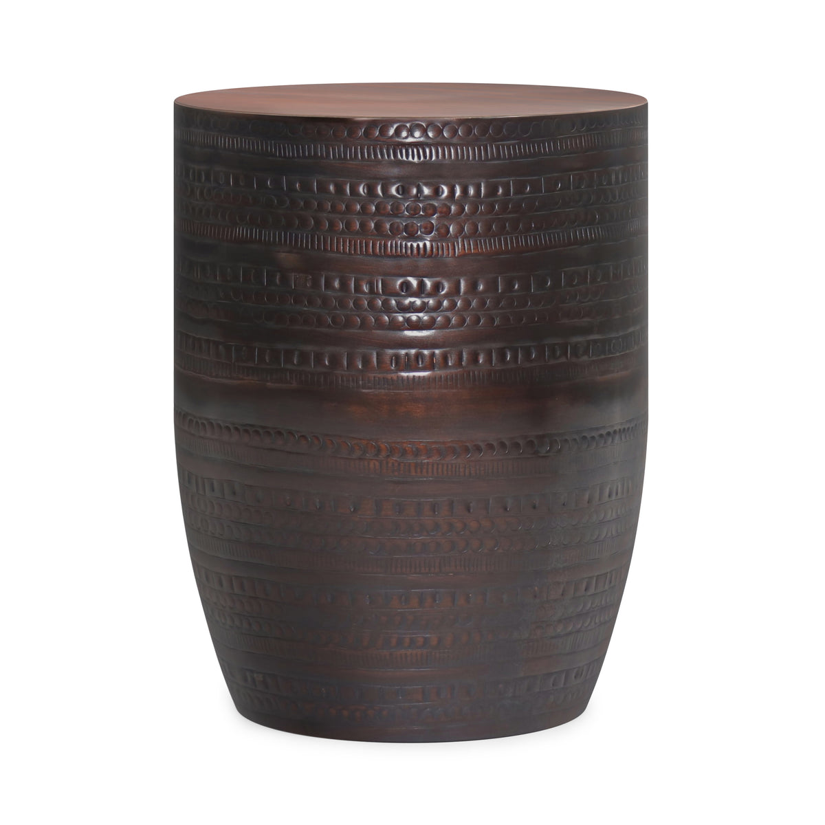 Oil Rubbed Bronze | Johnsen 15 inch Tribal Pattern Accent Table