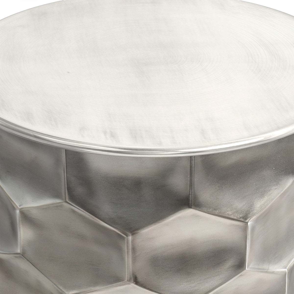 Antique Silver | Whitney Metal Storage Coffee Table