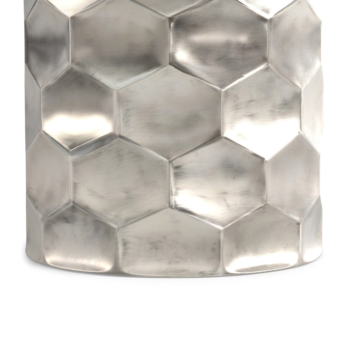 Antique Silver | Whitney Metal Storage Coffee Table