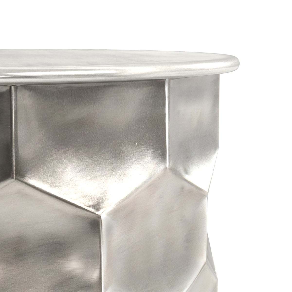 Antique Silver | Whitney Metal Storage Coffee Table