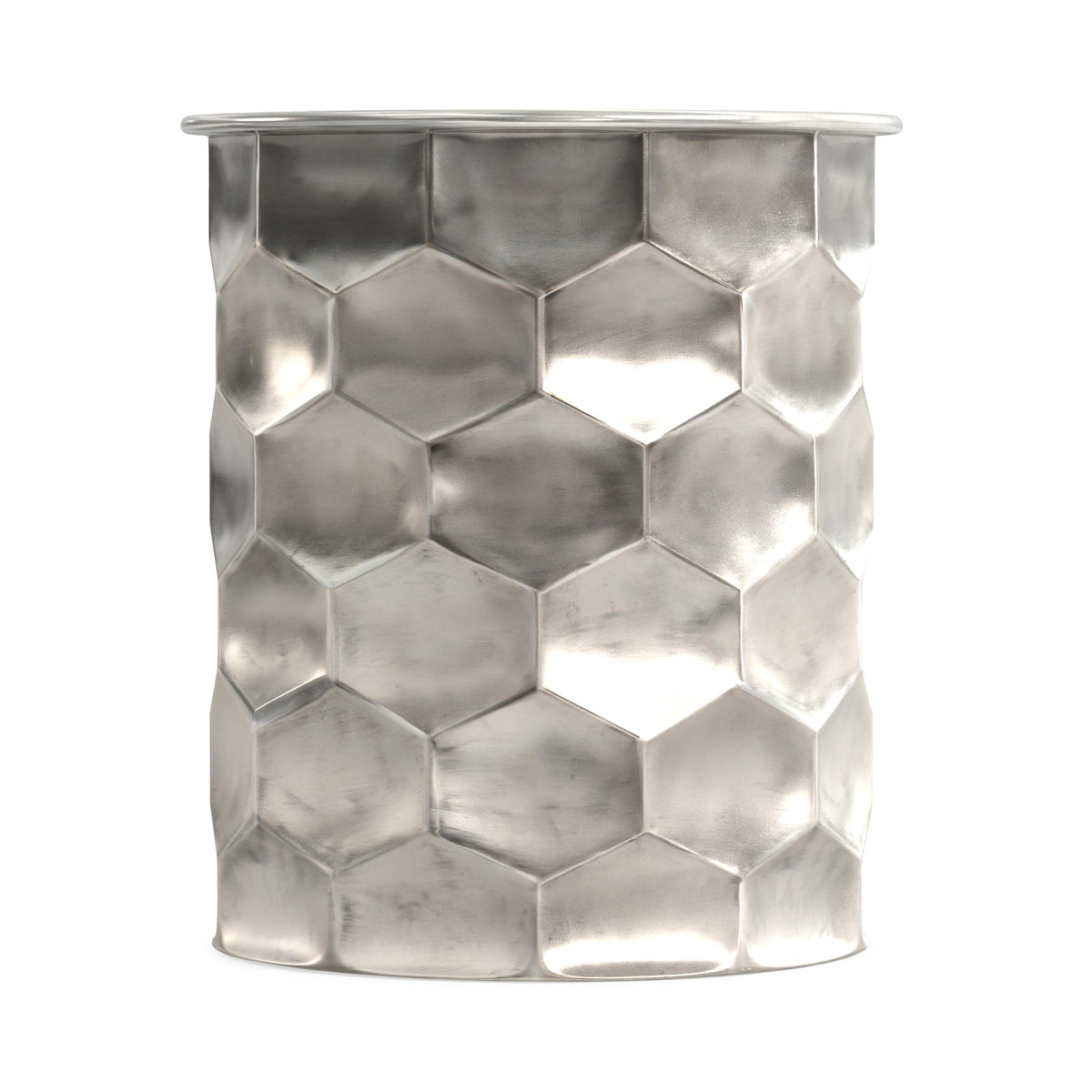 Antique Silver | Whitney Metal Storage Coffee Table
