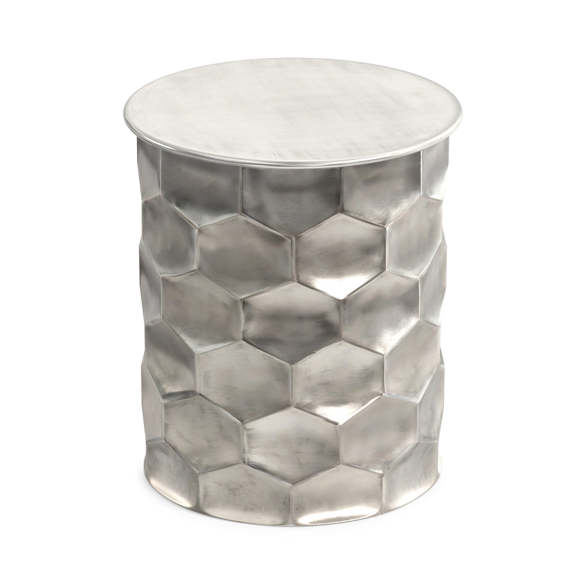 Antique Silver | Whitney Metal Storage Coffee Table