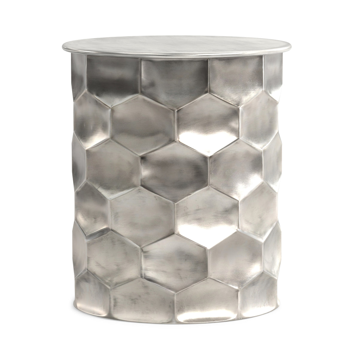 Antique Silver | Whitney Metal Storage Coffee Table