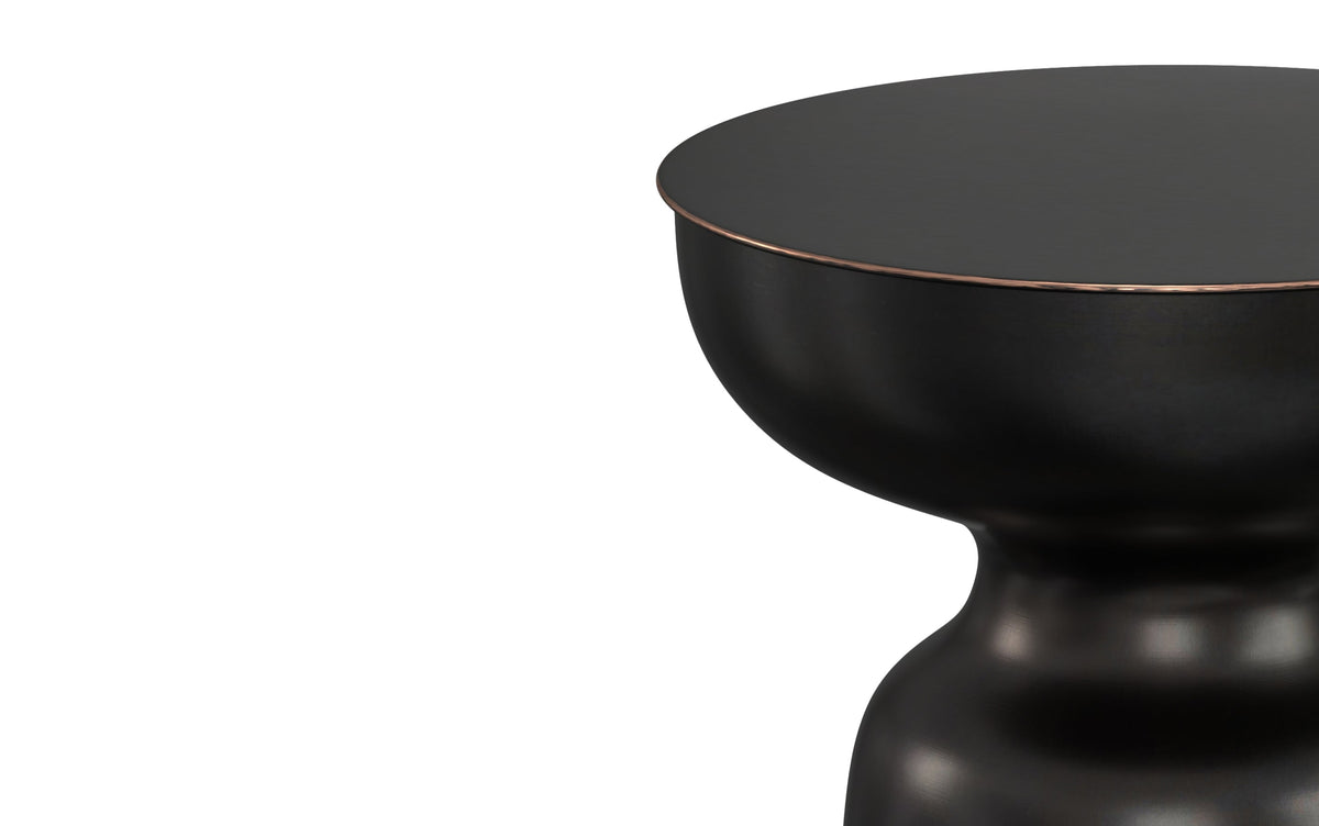 Antique Copper 18 Inch | Toby 18 inch Metal Accent Table