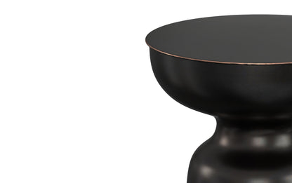 Antique Copper 18 Inch | Toby 18 inch Metal Accent Table