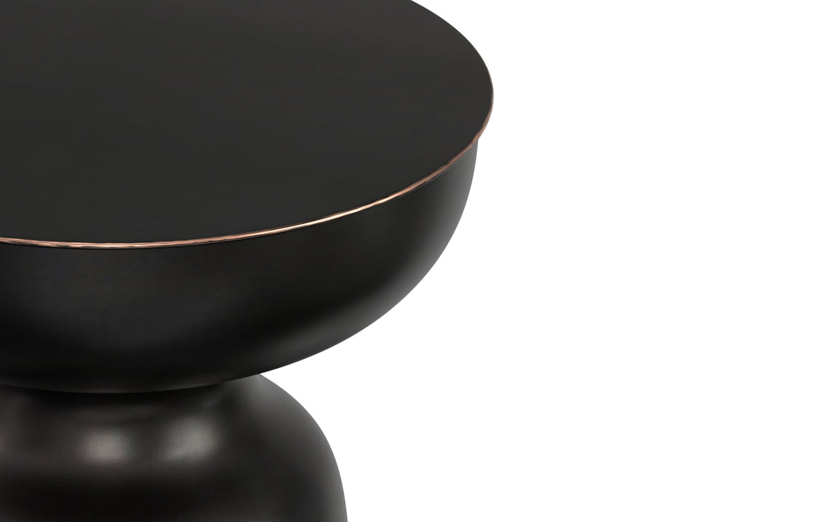 Antique Copper 18 Inch | Toby 18 inch Metal Accent Table