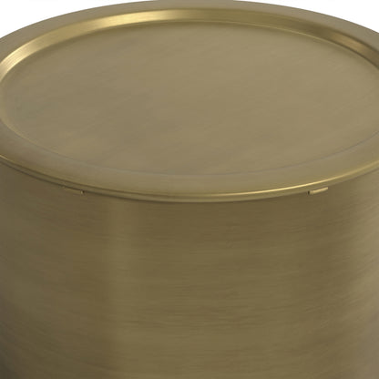Antique Gold | Corbin Metal Side Table in Antique Gold