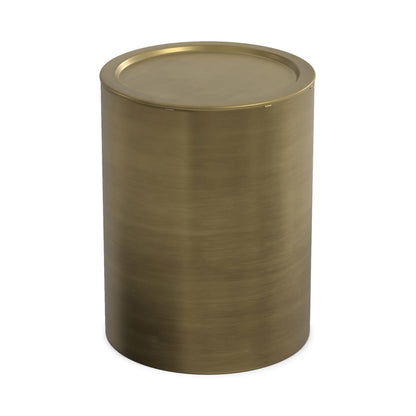 Antique Gold | Corbin Metal Side Table in Antique Gold