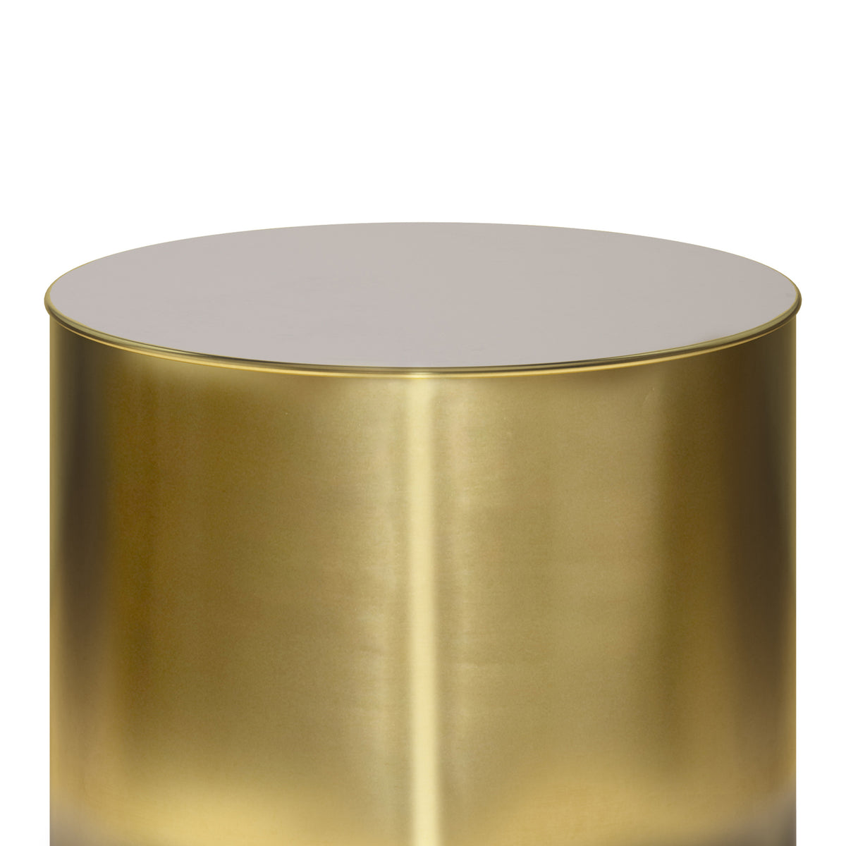 Black and Gold Ombre | Curtis Metal Table in Black and Gold