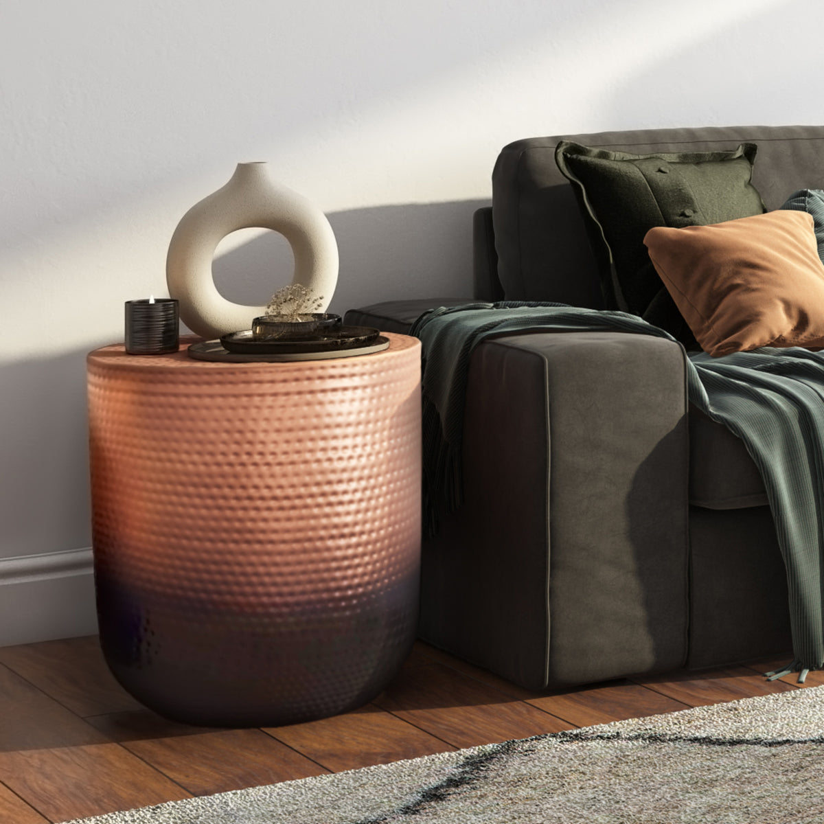 Copper Ombre | Nova Metal Side Table