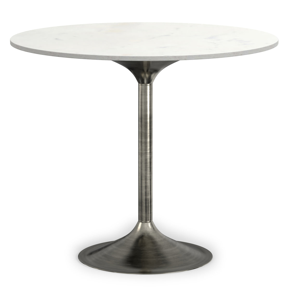 White Marble/Antique Silver | Osborne Dining Table
