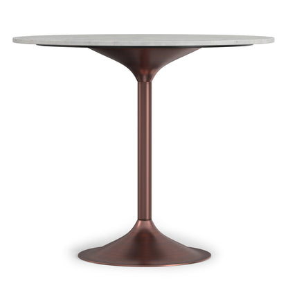 White Marble/Antique Copper | Osborne Dining Table