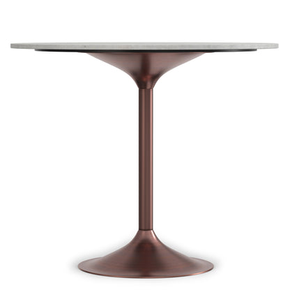 White Marble/Antique Copper | Osborne Dining Table