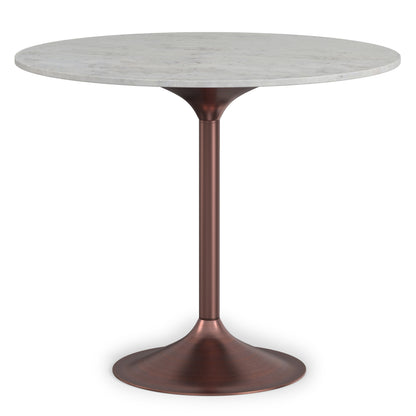 White Marble/Antique Copper | Osborne Dining Table