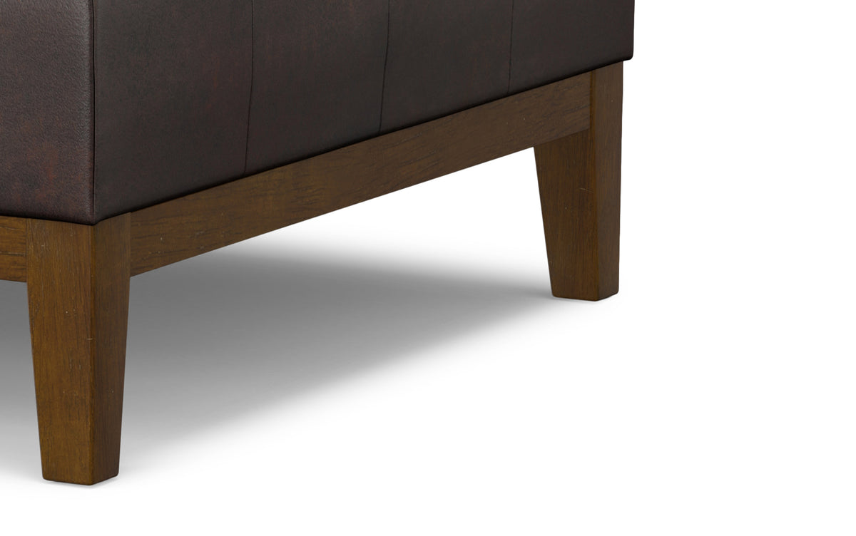 Distressed Brown Distressed Vegan Leather | Dover Lift Top Coffee Table