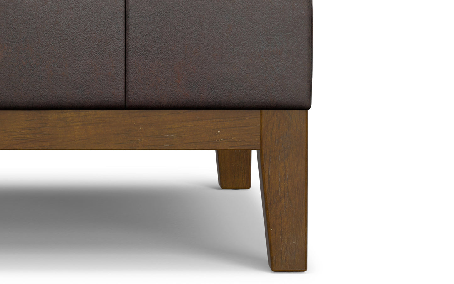 Distressed Brown Distressed Vegan Leather | Dover Lift Top Coffee Table