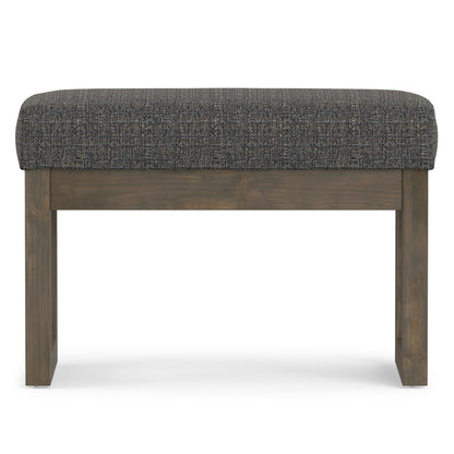 Ebony Tweed Style Fabric |Milltown Footstool Small Ottoman Bench