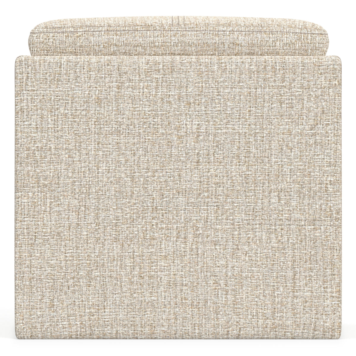 Platinum Linen Style Fabric | Rockwood Cube Storage Ottoman in Linen