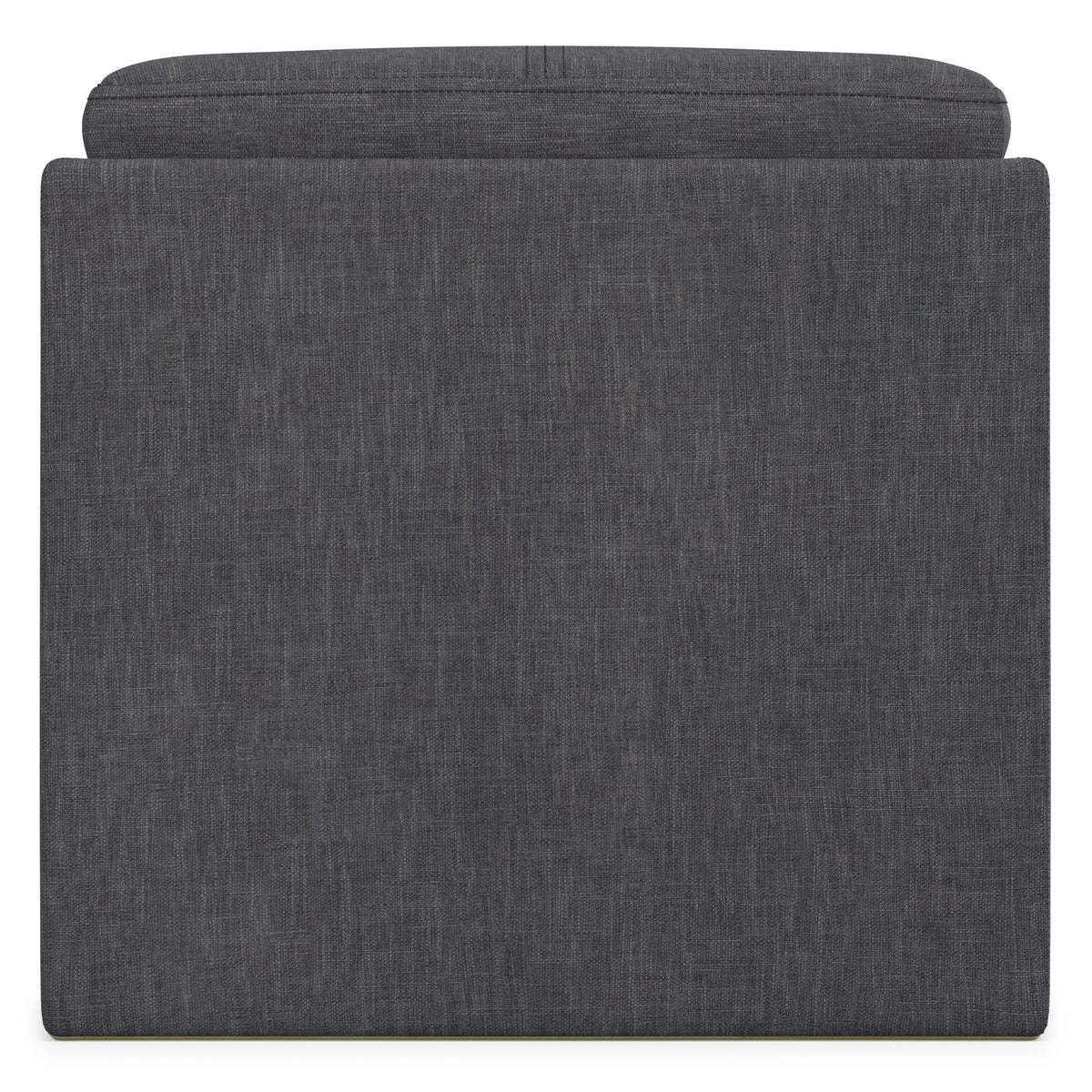 Slate Grey Linen Style Fabric | Rockwood Cube Storage Ottoman in Linen