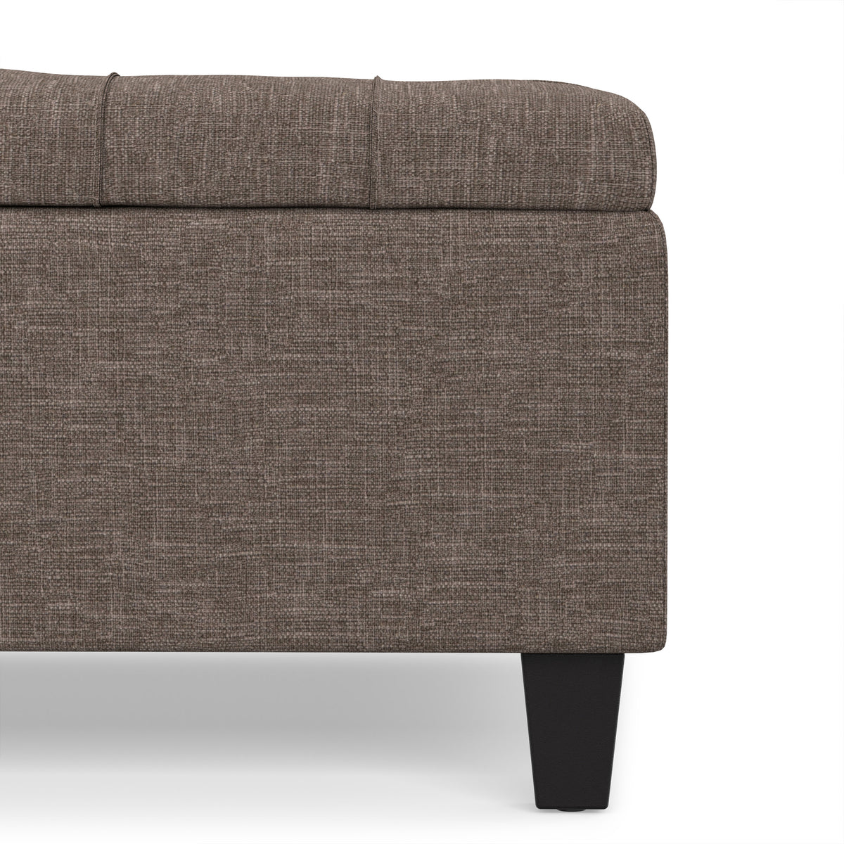 Fawn Brown Linen Style Fabric | Harrison Coffee Table Storage Ottoman