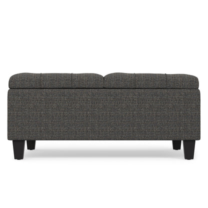 Ebony Tweed Style Fabric | Harrison Coffee Table Ottoman in Tweed