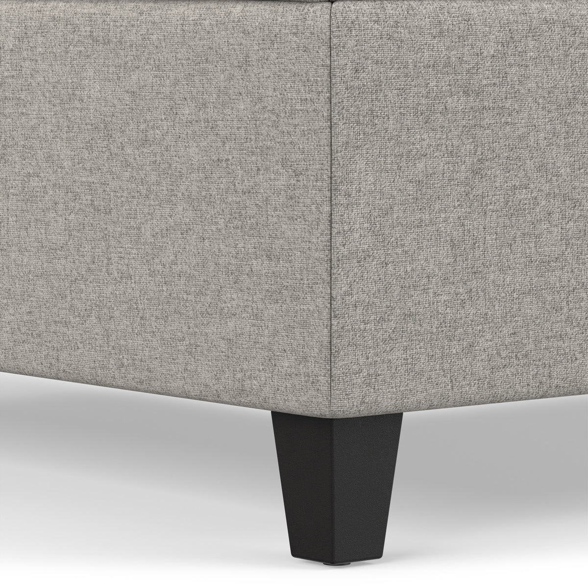 Cloud Grey Linen Style Fabric | Harrison Coffee Table Storage Ottoman