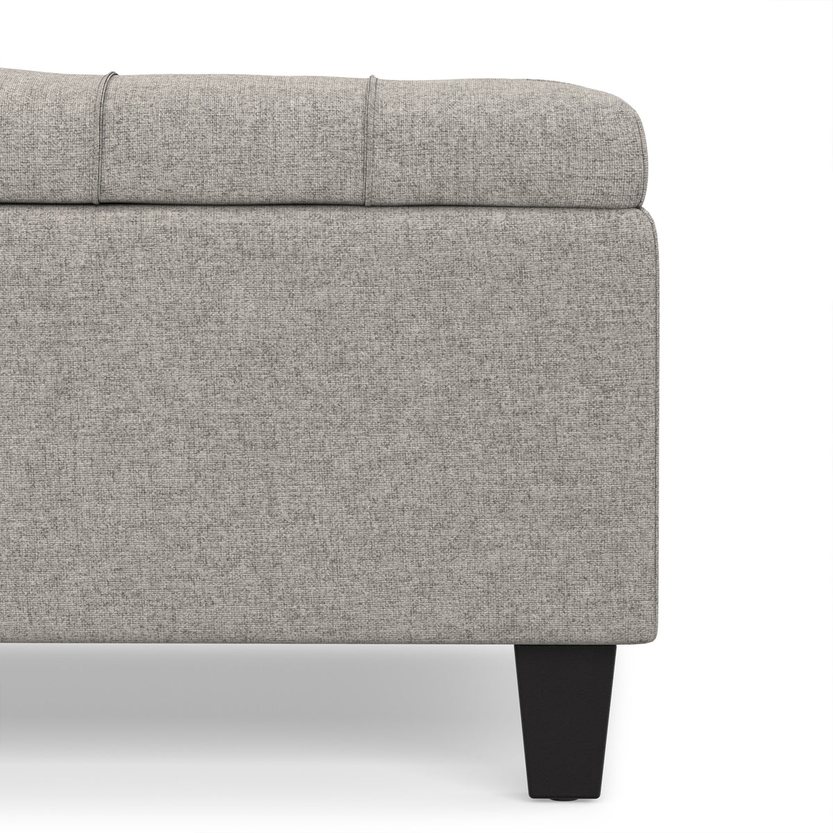 Cloud Grey Linen Style Fabric | Harrison Coffee Table Storage Ottoman