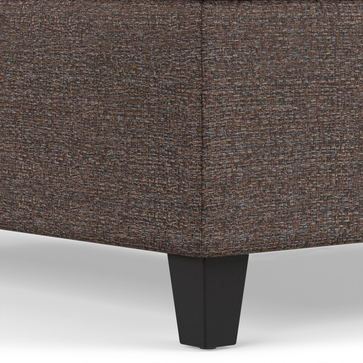 Mink Brown Tweed Style Fabric | Harrison Coffee Table Ottoman in Tweed