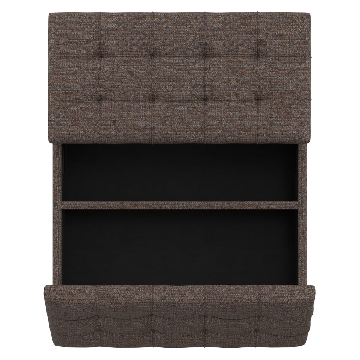 Mink Brown Tweed Style Fabric | Harrison Coffee Table Ottoman in Tweed