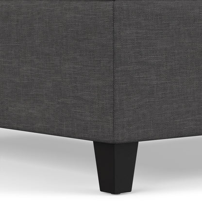 Slate Grey Linen Style Fabric | Harrison Coffee Table Storage Ottoman