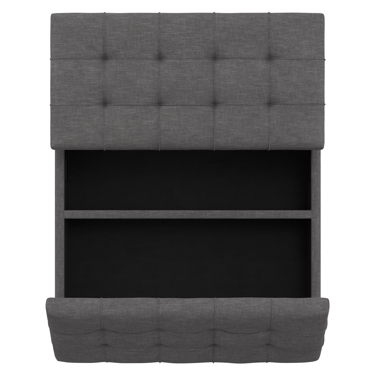 Slate Grey Linen Style Fabric | Harrison Coffee Table Storage Ottoman