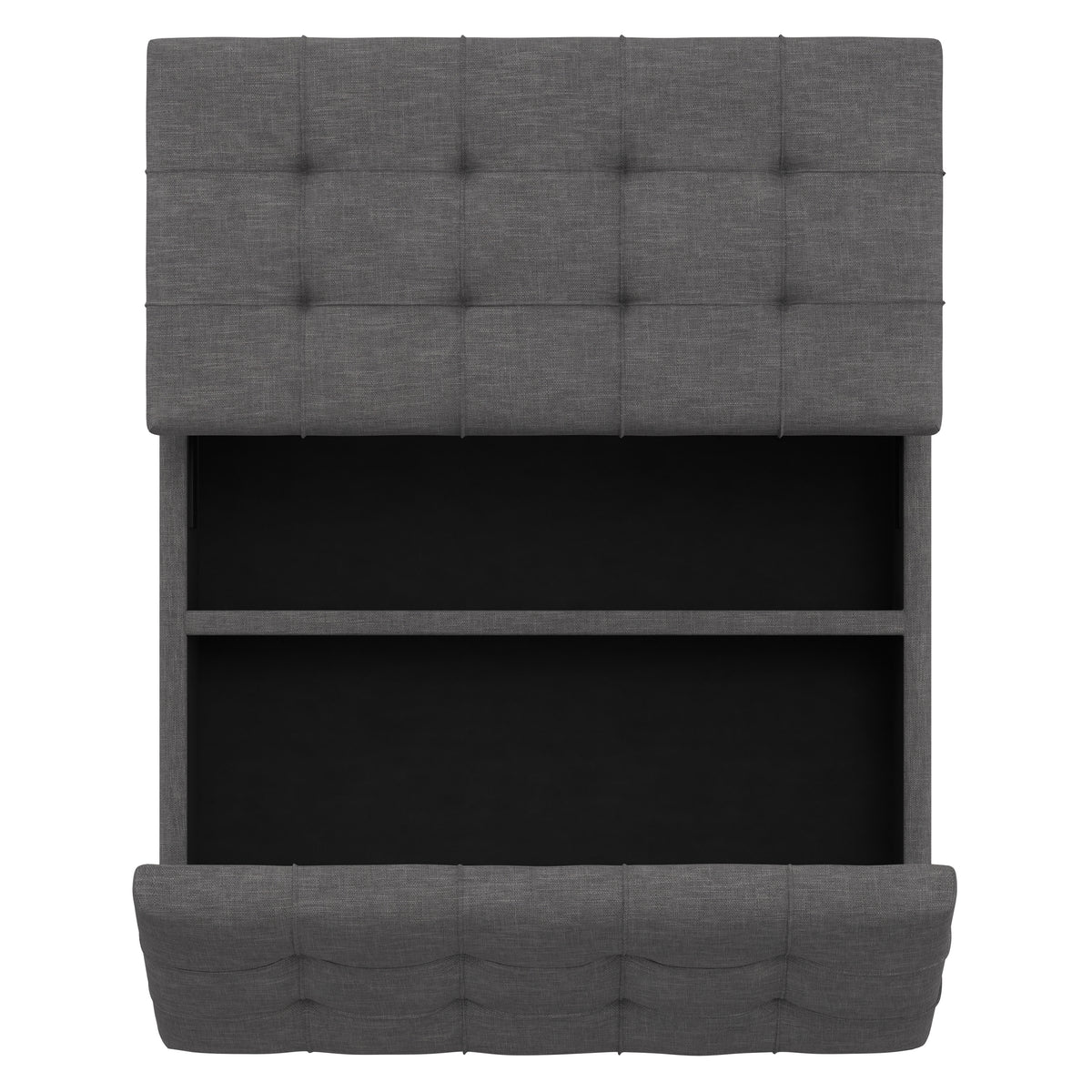Slate Grey Linen Style Fabric | Harrison Coffee Table Storage Ottoman