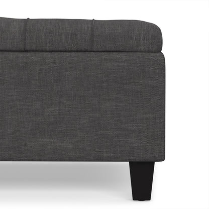 Slate Grey Linen Style Fabric | Harrison Coffee Table Storage Ottoman