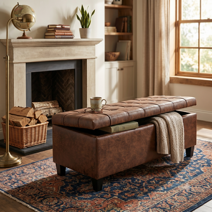 Harrison Large Storage Ottoman Bench