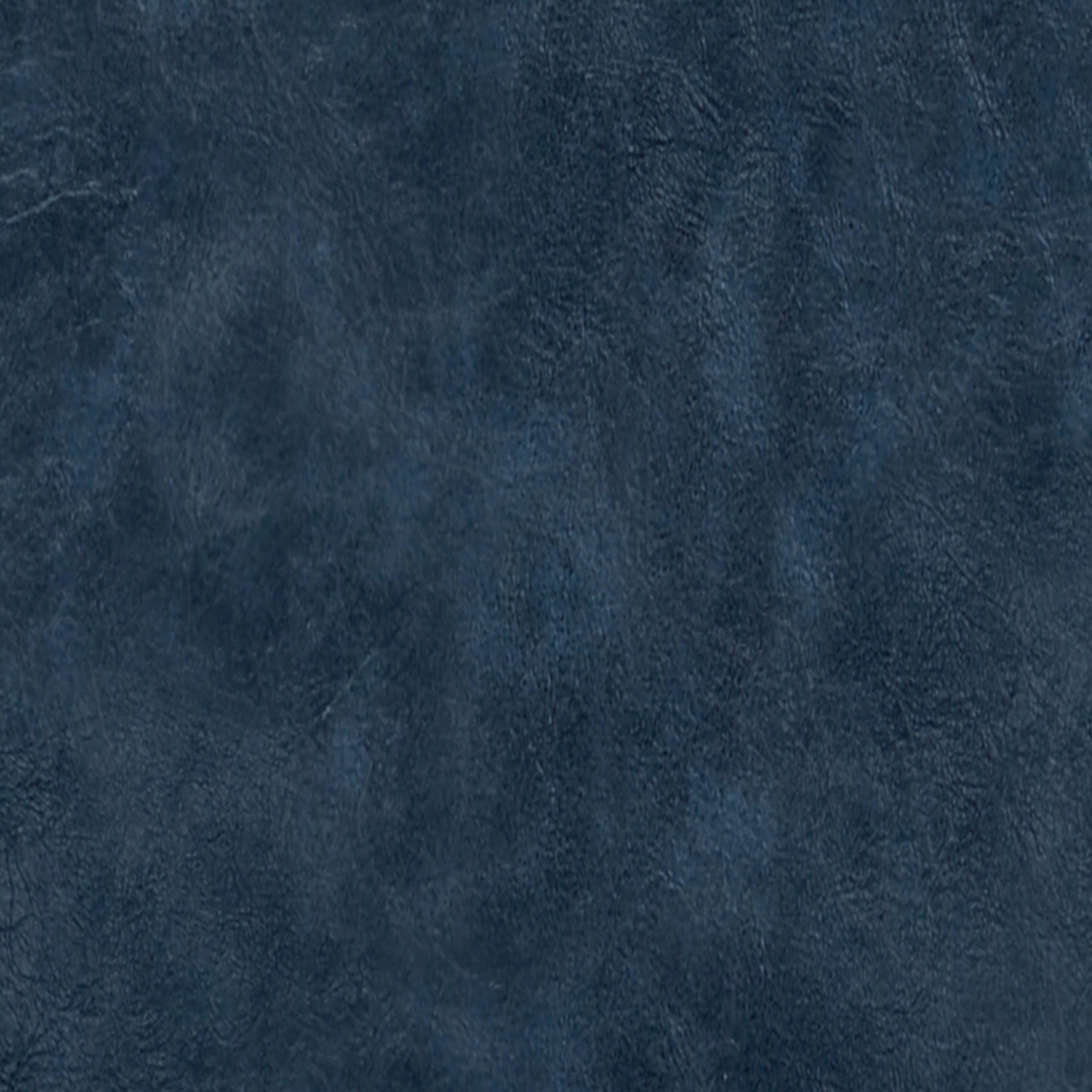 Denim Blue Vegan Leather | Harrison Small Square Coffee Table Storage Ottoman in Vegan Leather
