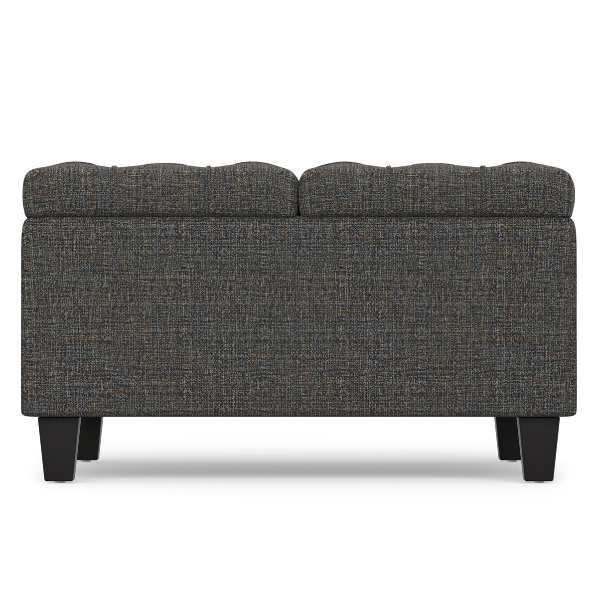 Ebony Tweed Style Fabric | Harrison Small Square Coffee Table Storage Ottoman