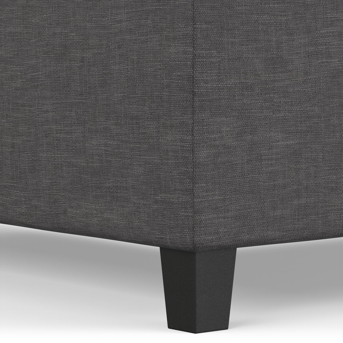 Slate Grey Linen Style Fabric | Ellis Coffee Table Storage Ottoman
