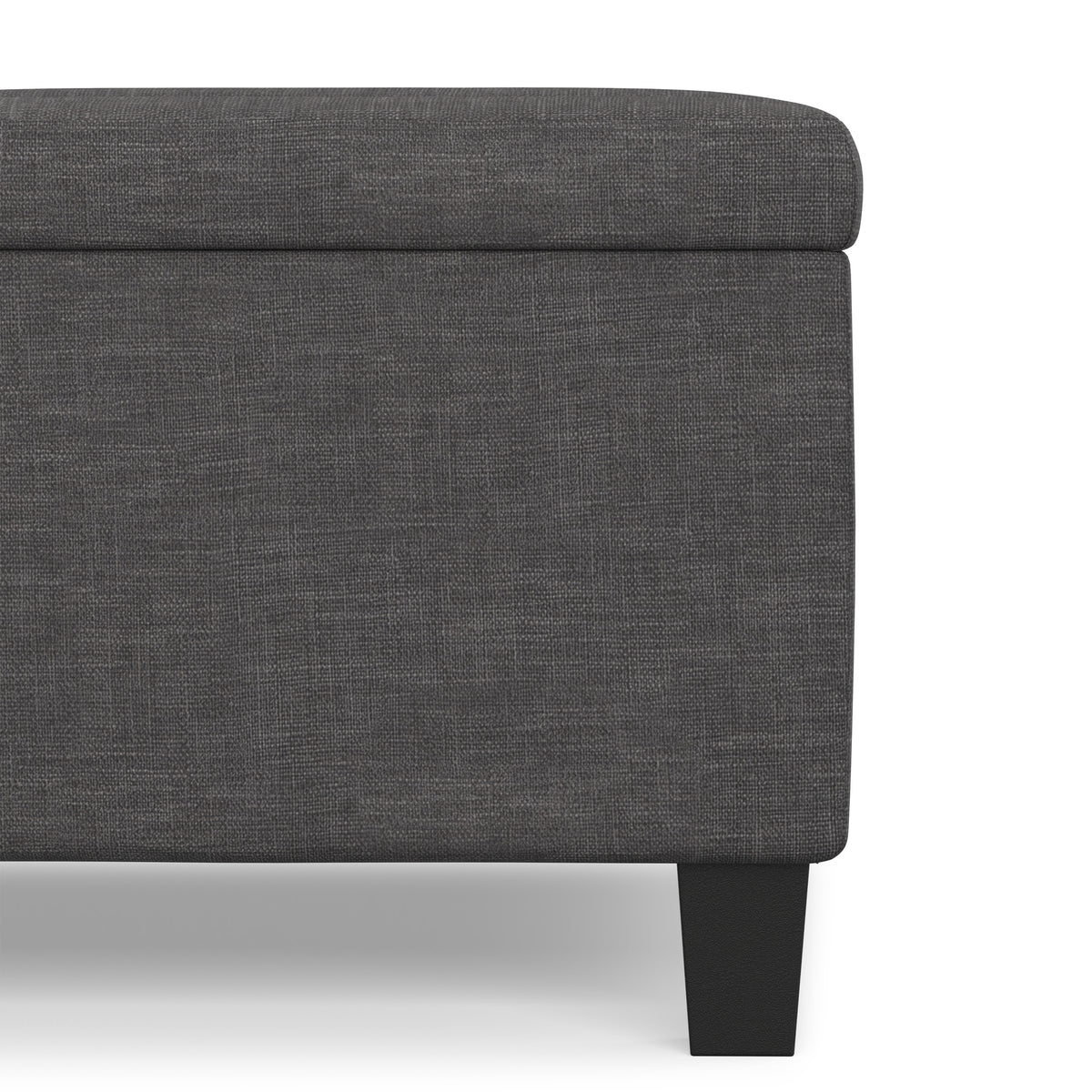 Slate Grey Linen Style Fabric | Ellis Coffee Table Storage Ottoman