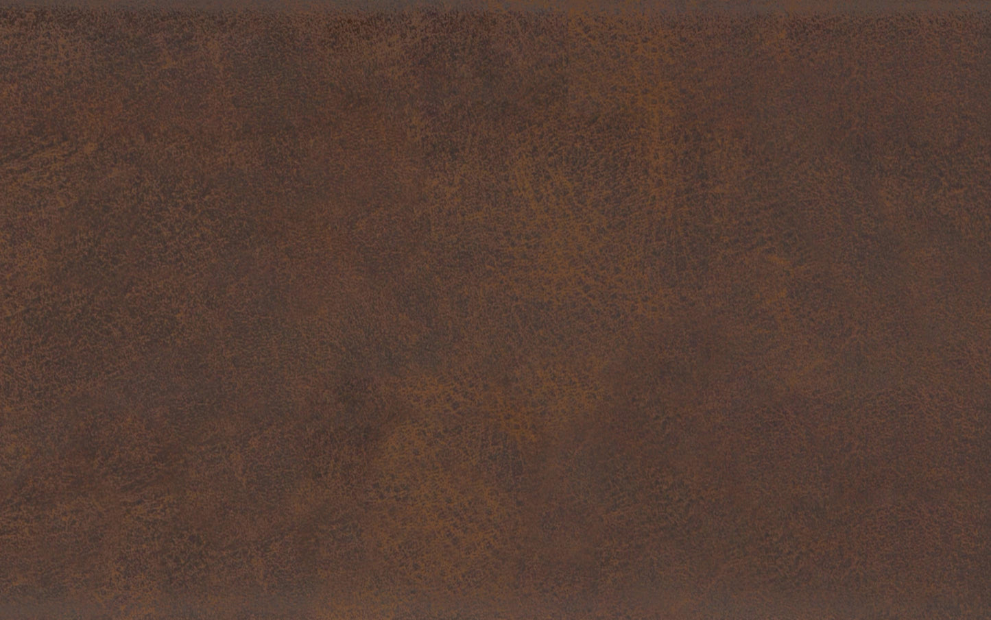 Distressed Chestnut Brown Distressed Vegan Leather | Chanelle Mid Century Ottoman Bench